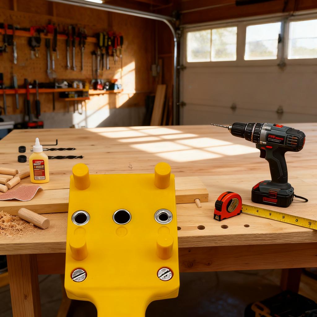 1pc/41pcs Woodworking Dowel Jig Pocket Hole Punch, ABS Plastic Handheld Punch Tool Hole Drill Guide Jig for Carpentry Locator