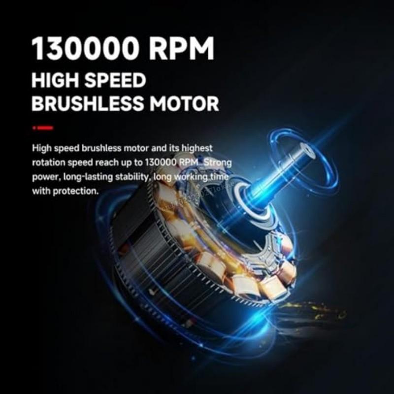 2026 New 130000 RPM Pocket Jetfan Brushless Motor Powerful Blower High Speed Duct Fan with LED Light Mini Turbo Jet Fan Turbo ViolentFan