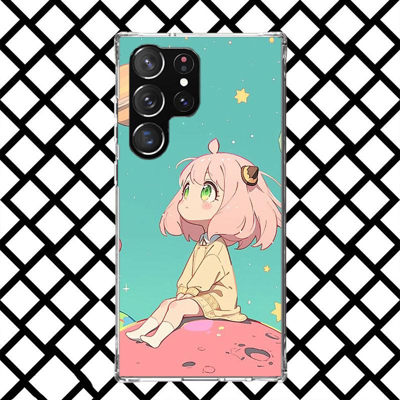 S-Spy Family Anya Phone Case for Samsung Galaxy S26 S25 Edge S24 S23 Ultra S22 Plus S21 FE S20 + Soft Cover Print Fundas Galaxy