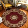 Contemporary Rug, Brown Round Rug, Scandinavian Rug, Non Slip Rug, Bohemian Rug, Library Area Rug, Pastoral Circle Rug