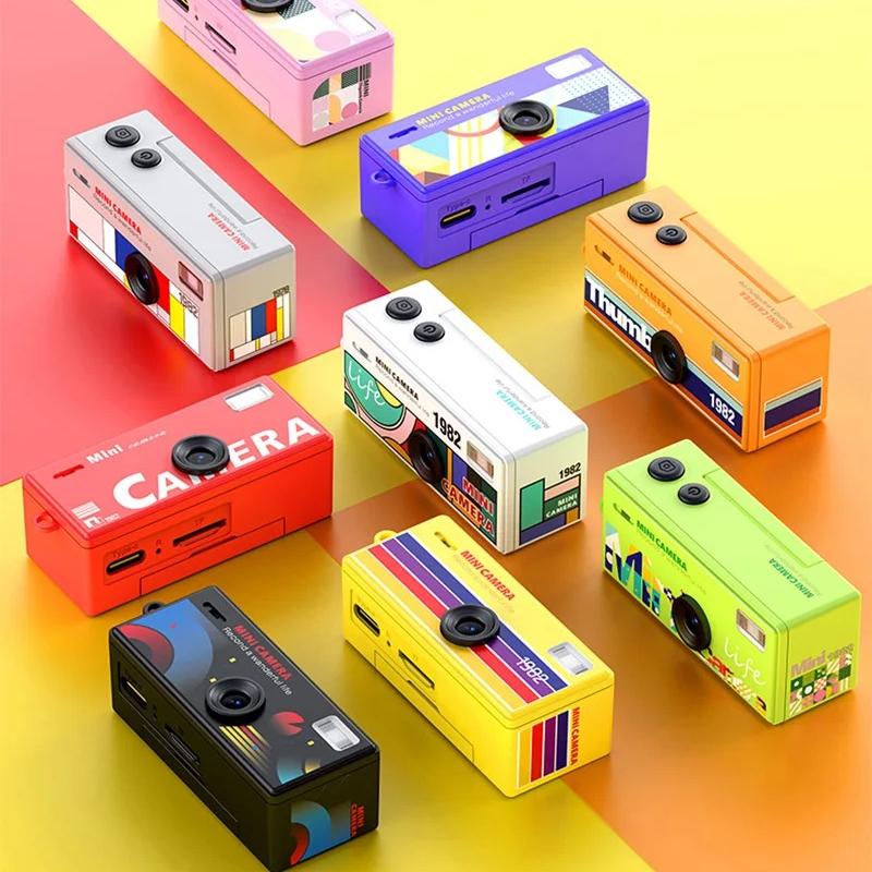 Magecam Digital Camera 180° Flip Screen Selfile Keychain Camera Retro Support Memory Card Hd Very Small Camcorder Video Recorder