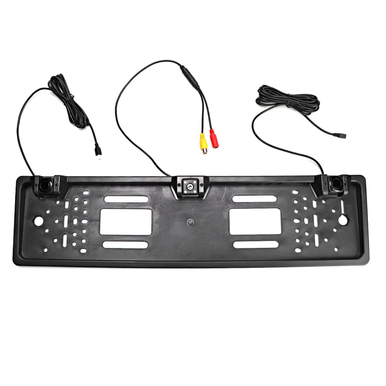 

Европейская рамка номерного знака, 12 светодиодов, камера заднего вида, датчик парковки, автомобильные аксессуары