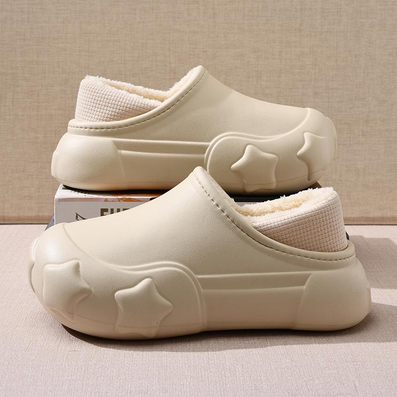 

2024 Men s Winter Non-slip Solid Color Thickened Velvet-Lined Outdoor Cotton Slippers. 44-45 сірий колір