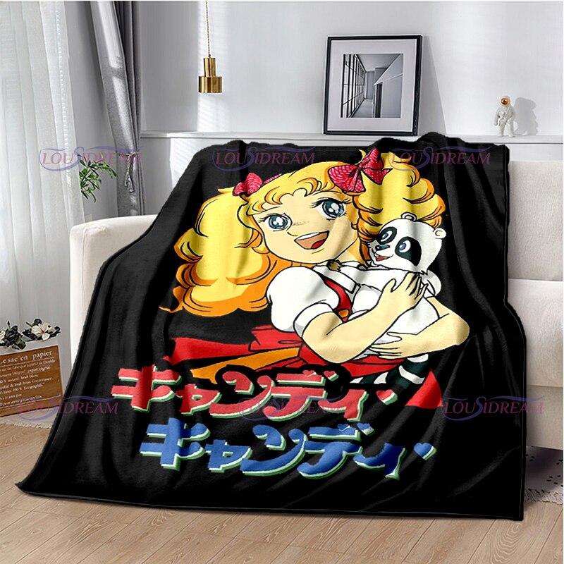 

Candy Candy Аніме Персоналізована тепла плюшева затишна домашня ковдра для дівчини для постільної білизни Зручний диван Легка ковдра 100x150cm