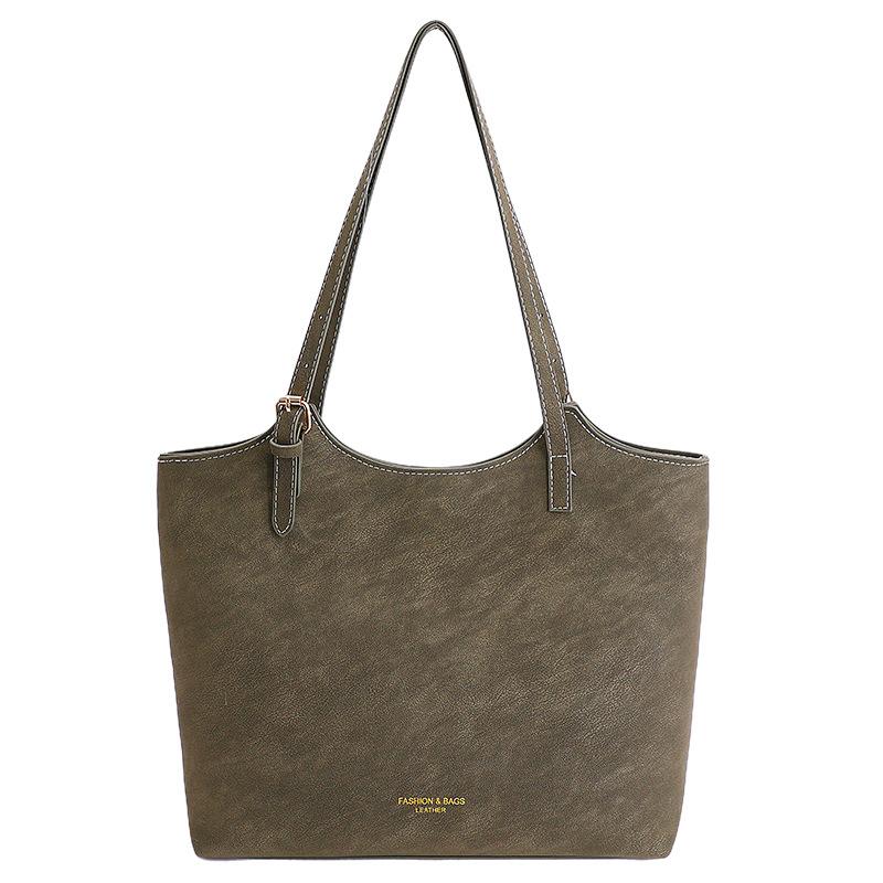 Retro hochwertige Tote-Tasche Damen Frühling und Herbst neue trendige Handtasche mit großem Fassungsvermögen für die Arbeit Pendeln Umhängetasche Tasche