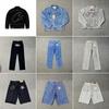 Corteiz Alcatraz Denim Jeans Stjernebroderi Streetwear Vintage Slitt Avslappet Rettben Bukser