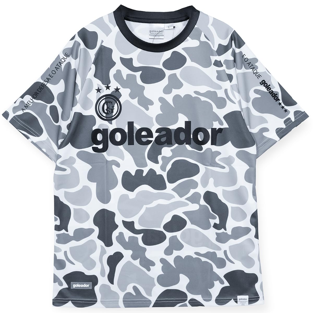 

Goleador Streetwear Novo Official Camouflage Plastic Shirt, White