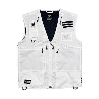 [TaoTech] Multifunktionale Weste, Angelweste, Multifunktionell, Taschen, Brusttasche, 100% Baumwolle, Arbeitskleidung, Atmungsaktiv, Schnelltrocknende Jacke, Arbeits C