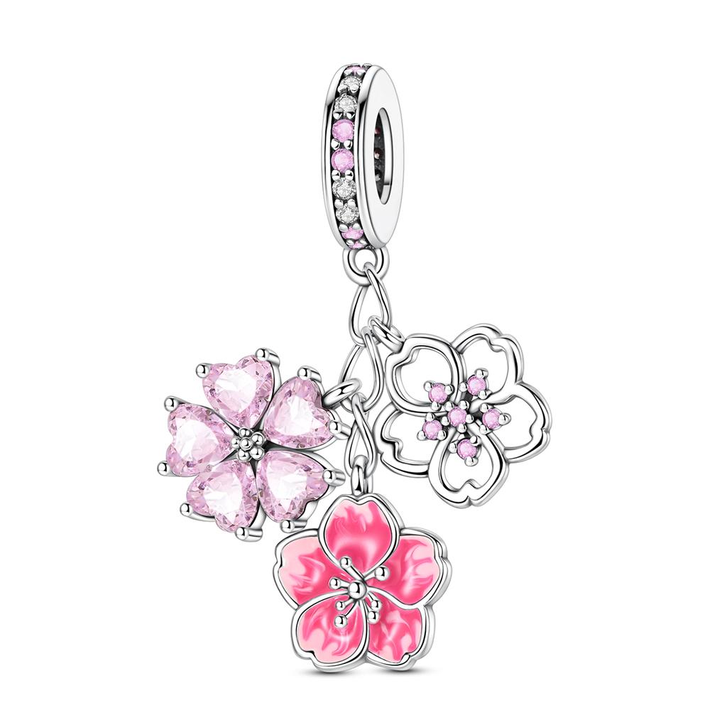 Copper Charm Bead Fit Original Bracelet Making Mushroom Whale Shark Dice Pendnat For Woman Jewelry