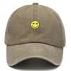 Personalisierbare Graffiti Smile Gewaschene Baumwoll-Baseballkappe Für Männer Frauen Stickerei Unisex Vintage Trucker Dad Hip Hop Urbaner Streetstyle Hut Streetwear
