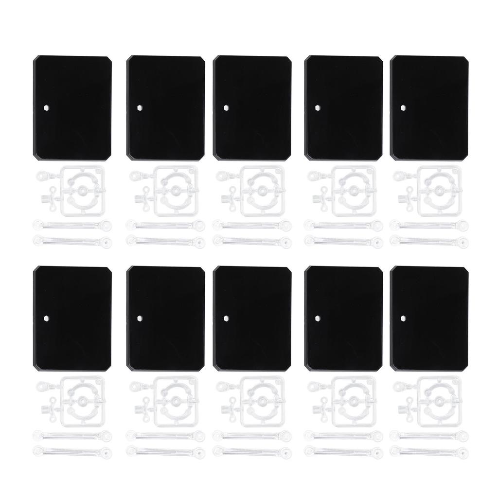 10Pcs Set Assembly Action Figure Display Holder Base Doll Model Support Stand with Accessories for