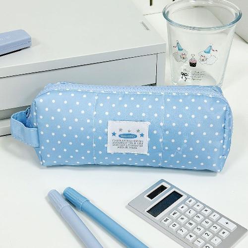 Red Cherry Cute Portable Student Pencil Case Stationery Bag High-value Large-capacity Zipper Storage Bag