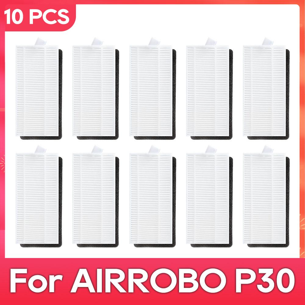 Compatible with AIRROBO P30 Parts Accessories Robot Vacuum Cleaner Main Side Brush Filter Mop