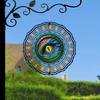 Dragon Eye Wind Spinner - 10-Inch 2D Kinetic Metal Art, 360° Rotating Hook for Smooth Motion, Vibrant Multicolor Outdoor Decor