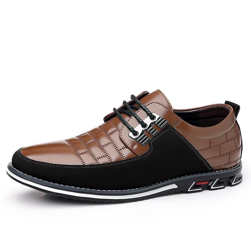 2025 Autumn Business Casual Shoes for Men Trend Classic Leather Shoes Outdoor Men Sneakers Sewing Breathable Men's Dress Shoes