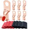 Cross-Border AWG Gold Copper Battery Terminal Connector Ring Cable
