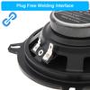 2pcs 5 Inch 400W Full Range Frequency Car Speakers Heavy Mid-bass Ultra-thin Modified Speaker with Non-destructive InstallationGood product