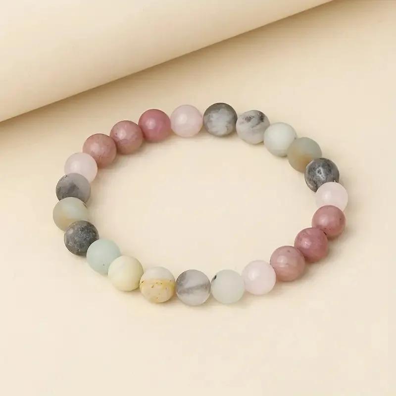 Classic Natural Stone Wealth Love Lucky Bracelet for Men and Women Fashion Original Stone Beading Creative Strings Jewelry
