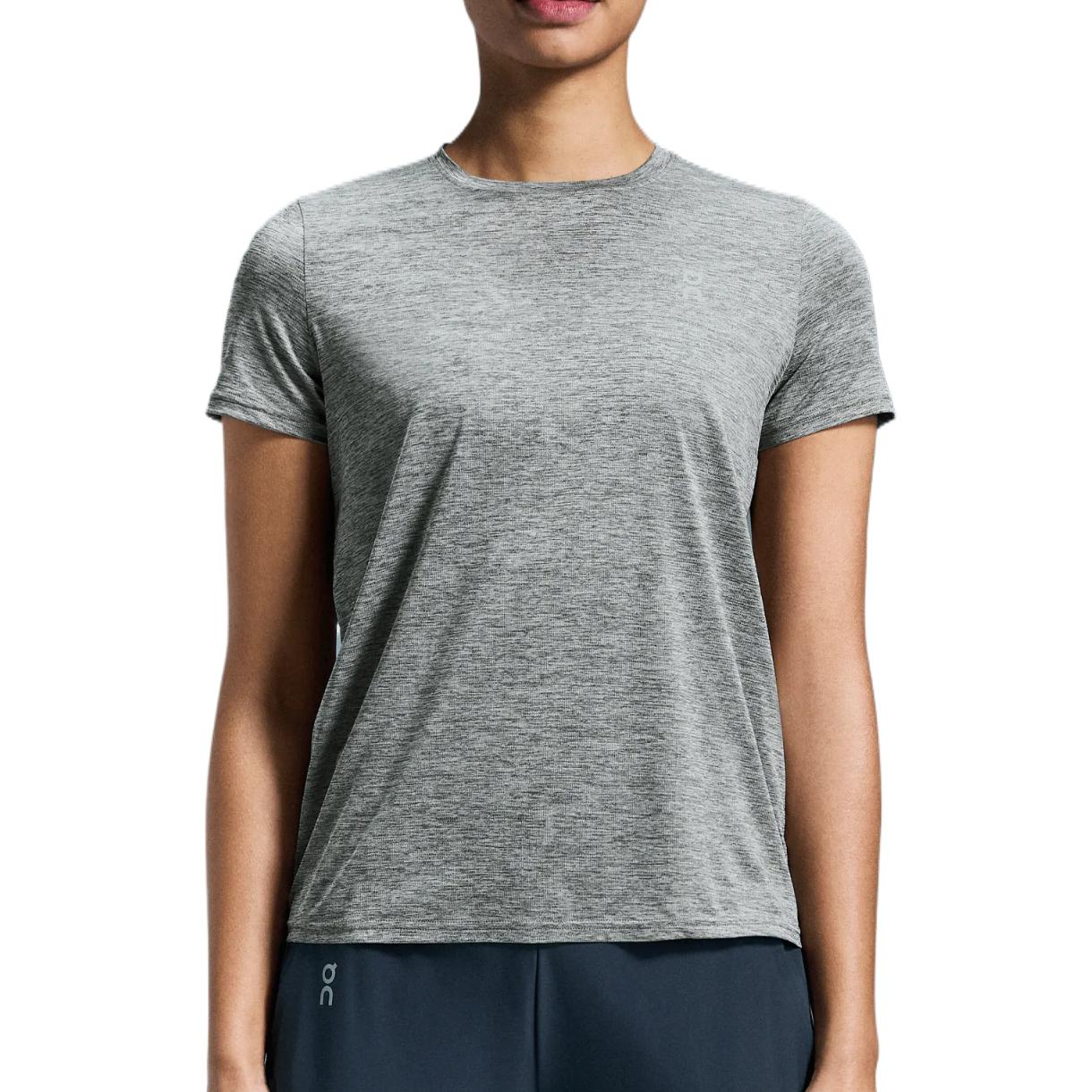 

On Soft Comfortable Lightweight Fashi Short Sleeve Regular T-Shirt Women Tops Heather-Gray 1WE10581732 XL