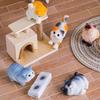 Creative Cute Cartoon Resin Cats Mini Ornaments Crafts Home Decoration Background Props Desktop Small Ornaments Gifts