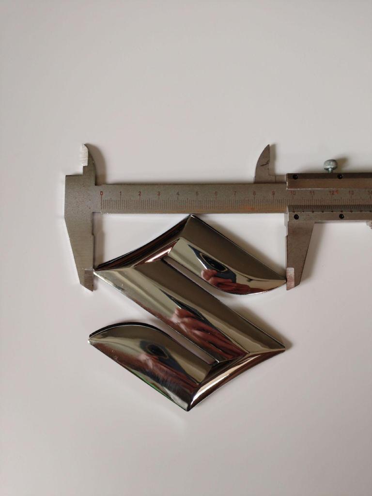 Suzuki S Logo Badge - Original Hollow Front Grille Emblem