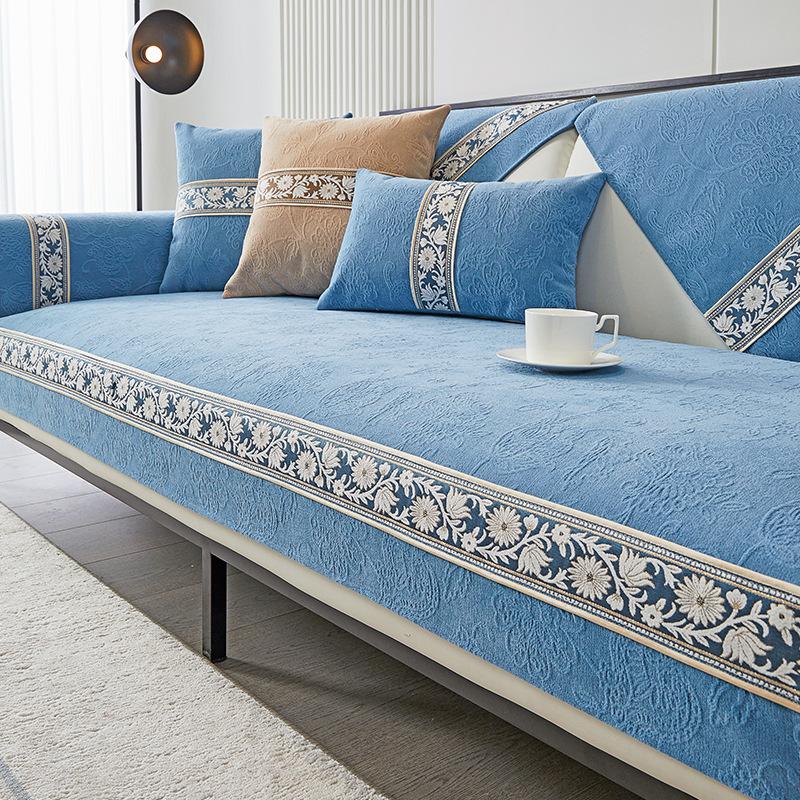 

Четыре сезона универсальная диванная подушка из синели, роскошная спинка, полотенце, чехол для дивана, тканевая подушка, современная 70-70cm