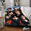 1pc Bts Youthful Energy Flannel Blanket for Super Soft Cute Comfort Blanket for Travel Bedding Couch Sofa Blanket Y72328
