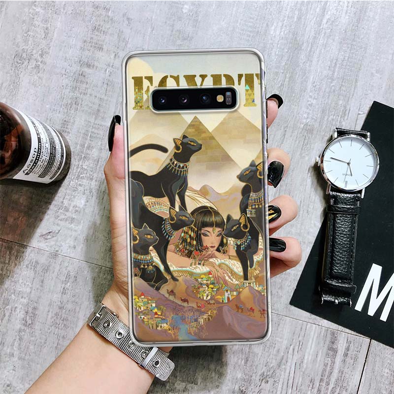 Egypt Nefertiti Anubis Ankh Phone Case For Samsung Galaxy S26 S25 Edge S24 S23 FE S22 Ultra S21 Plus S20 + Fundas Cover Coque Ga
