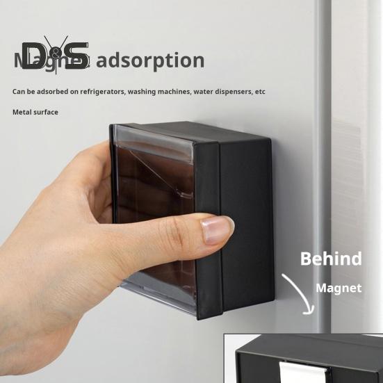 Duża pojemność Magnetyczne pudełko do przechowywania z przezroczystą pokrywą Pyłoszczelne Łatwe w montażu Magnetyczne pudełko do przechowywania w lodówce