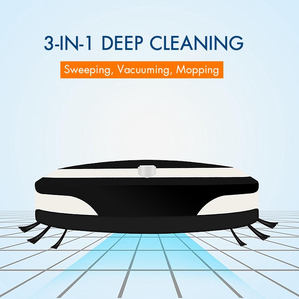 7W DC 5V Rechargeable Automatic Smart Sweeping Robot Vacuum Cleaner Strong Suction 3 in1