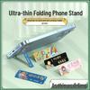 Ultratunn Vikbar Självhäftande Telefonhållare - Osynlig, Helt i Metall, Kreativt Skrivbordsstöd