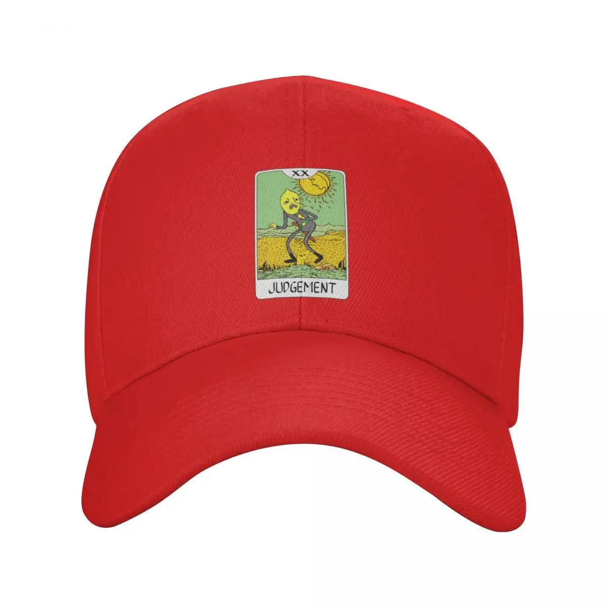 Lemongrab  Tarot Card  JudgeUnisext Baseball Cap F Rave fishing caps Unisex luxury caps Hats For Unisex Womens
