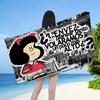 M-Mafalda Girl Anime Beach Swimming Towel Soft Absorbent Washcloth Children's Gifts for Kids Travel Camping Gym