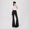 2024 Women's High-Waisted Bowknot Flared Casual Pants - New Summer Loose Slim Wide-Leg Style