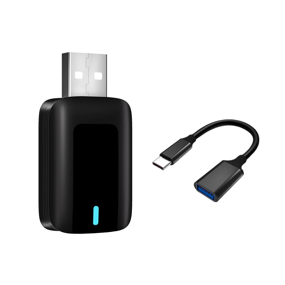 Беспроводной адаптер CarPlay Android Auto Plug & Play Стабильный BT WiFi Подходит для 99% автомобилей 45.8*26.5*11mm