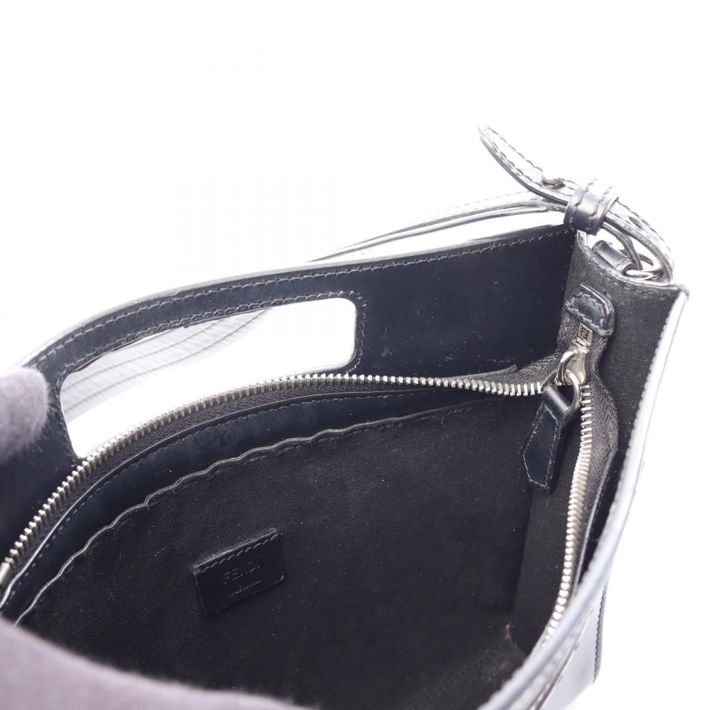 Used FENDI Shopper bag, small, 2-way Handbag 7VA547 leather Black Used unisex