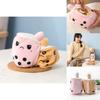 Cozy Reversible Secret Pouch Boba Plushie Bubble Tea Milk Stuffed Toy For Kids