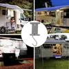 S Shaped Camping Awning Hooks Clips RV Tent Hangers Light Hangers with Holes for Caravan Camperb Accessories