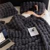 Premium Rabbit Fur Blanket: Luxurious and Thick for Bed, Sofa, or Office Winter Naps