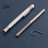 Fishing Tackle Sharpener Pen Type Portable Hook Sharpener, Heavy Duty Metal Sharpening Tool, Cutter Rod with Clip, Accessories