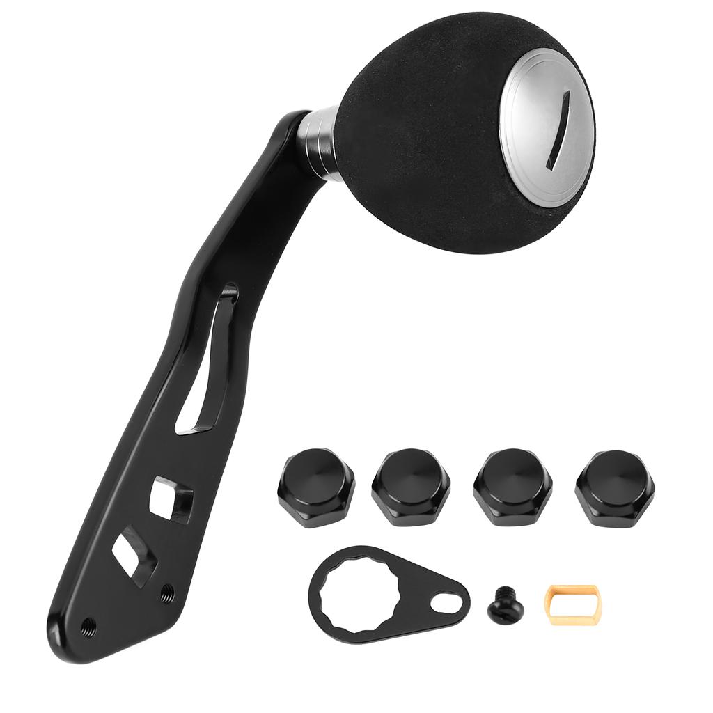 Uchwyt korbki kołowrotka wędkarskiego Ramię kołyski do kołowrotka castingowego marki ADS w kolorze czarnym pistoletowym