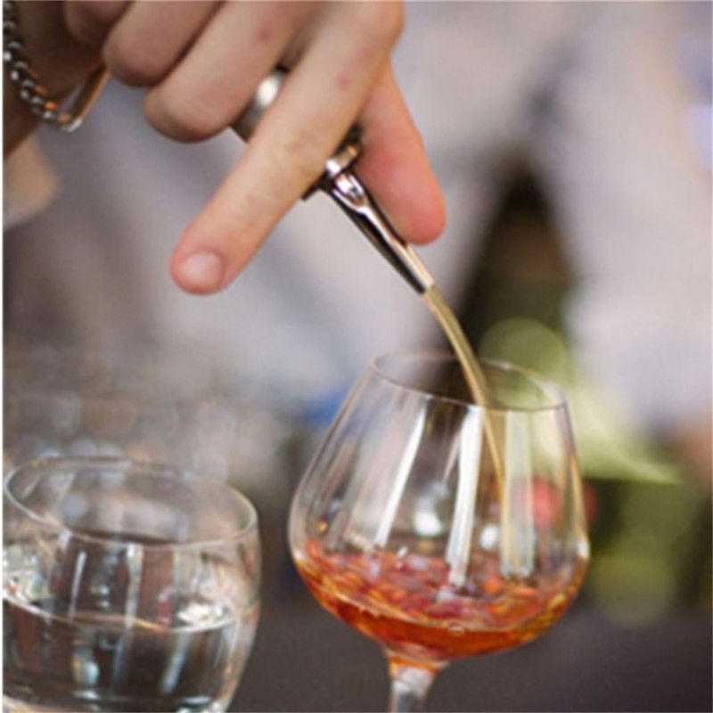 3X Stainless Steel Liquor Spirit Pourer Free Flow Wine Bottle Pour Spout Stopper