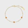 Gold Nano Gem Station 925 Silver Bracelet B066-01G.