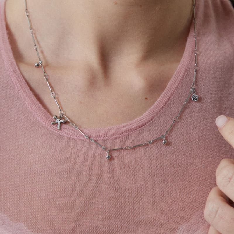 

MERRYMOTIVE Romantic things with bar chain necklace Free