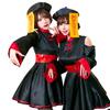 Clearstone Halloween Cosplay Loose Sleeve Jiangshi Costume for Red Women,