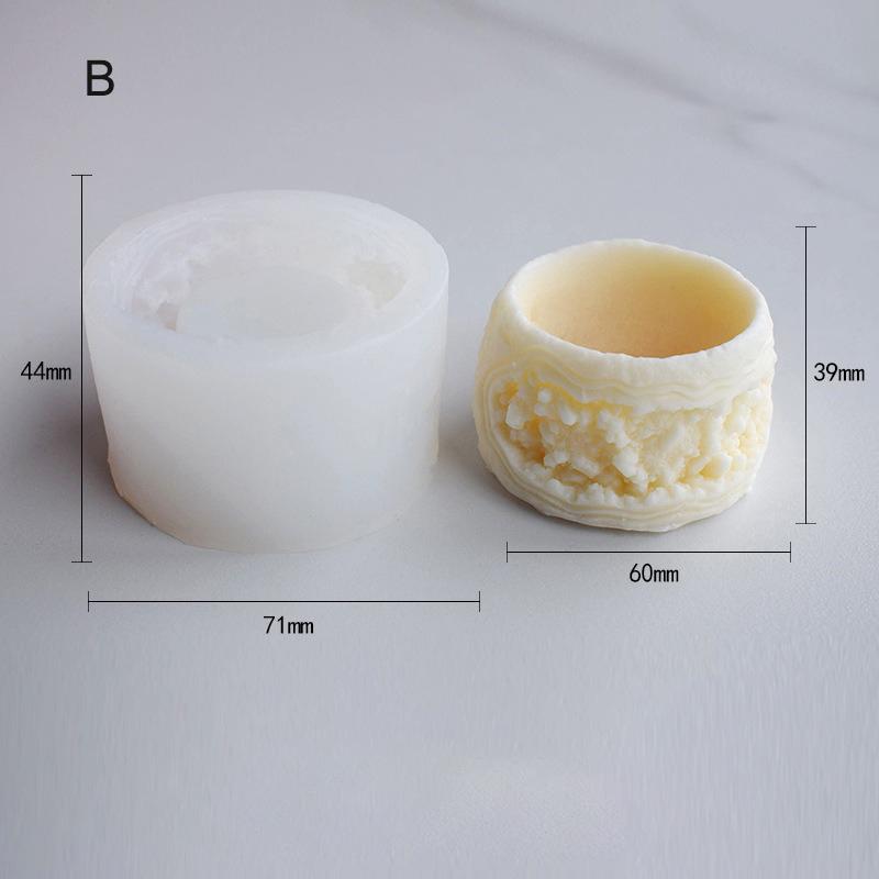 

Resin Mold White Pot Mold Candle Mold Silicone For Aromatherapy Accessory Home Gardening Crafting Enthusiasts