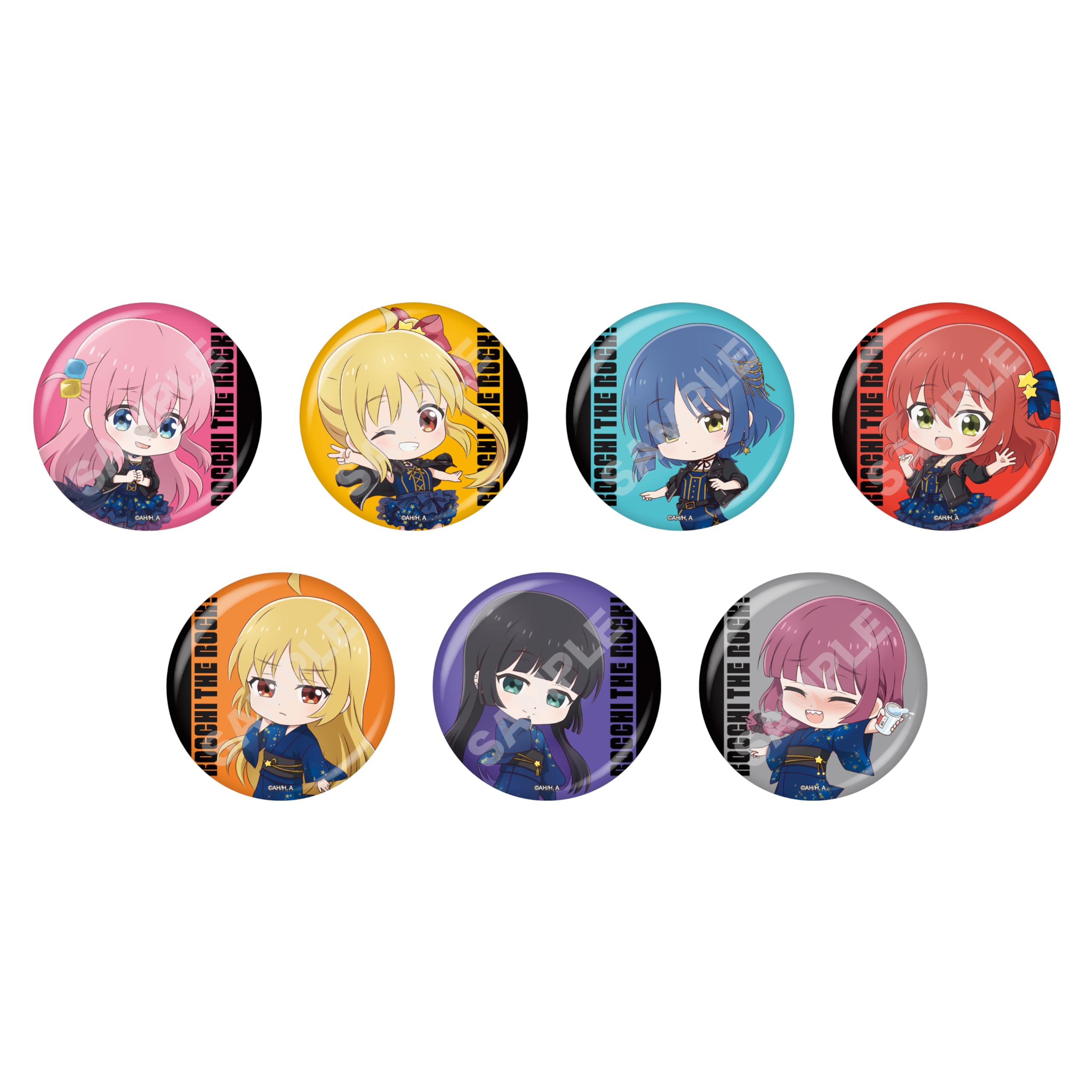 

Bocchi the Can Badge 01 Box of 7 CS.FRONT Rock! 56mm Tinplate/PP/Paper CS0000-5587