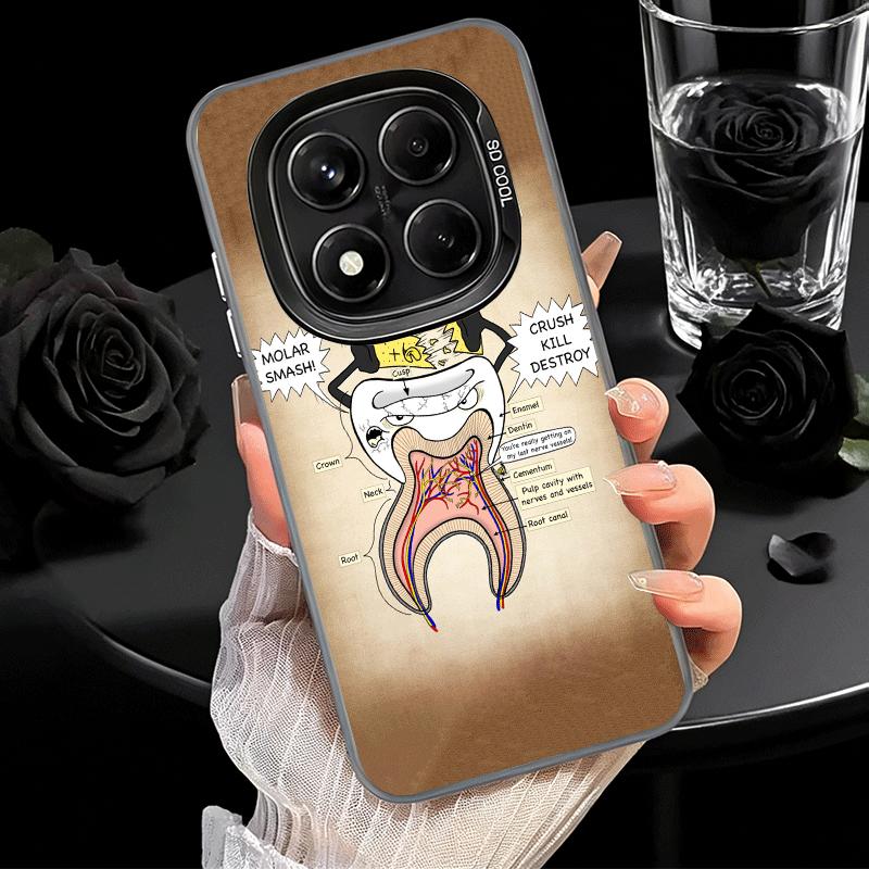 

Tooth Dentist Pattern Shockproof Phone Case for Xiaomi Redmi Note 15 14 13 12 Pro Plus 11 11S 11T 5G Cover Anti Fall Fundas Redmi Note 14 4G