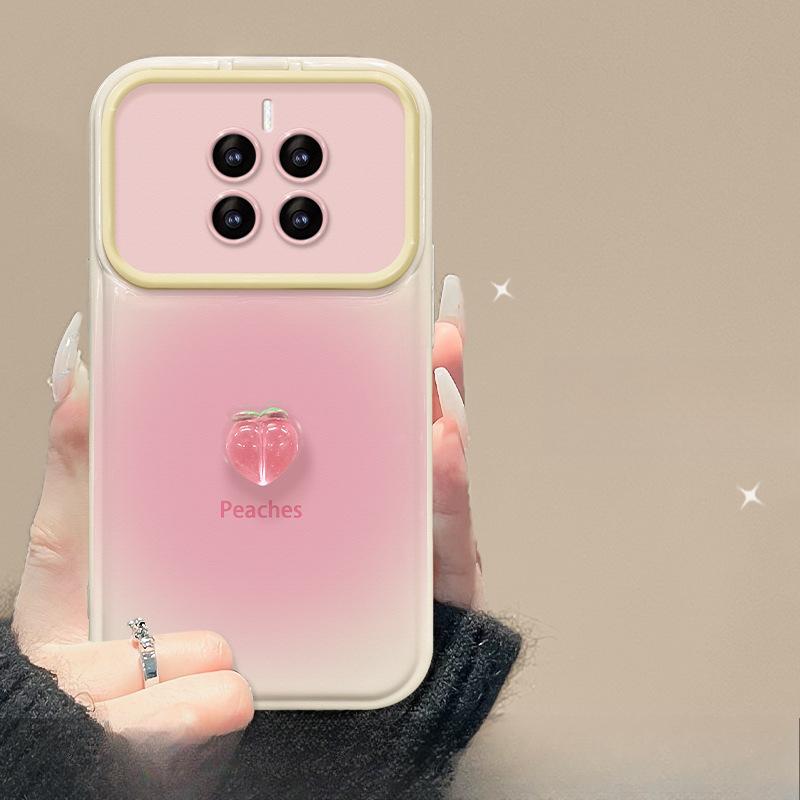 Applicable To Huawei Mate60pro Mobile Phone Case Vivo Smudge Peach Doll Lanyard Oppo Flip Mirror Xiaomi