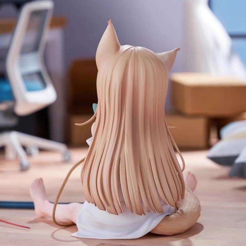 Pvc Sitting Girl Model With Interchangeable Face For Anime Fans And Giftgiving